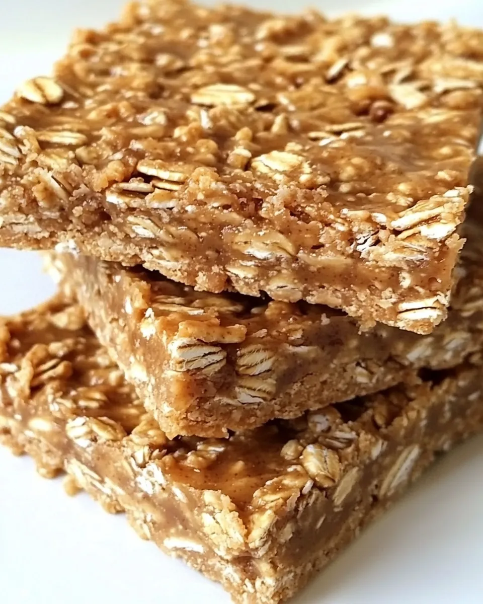 Delicious Peanut Butter and Honey Oat Bars image