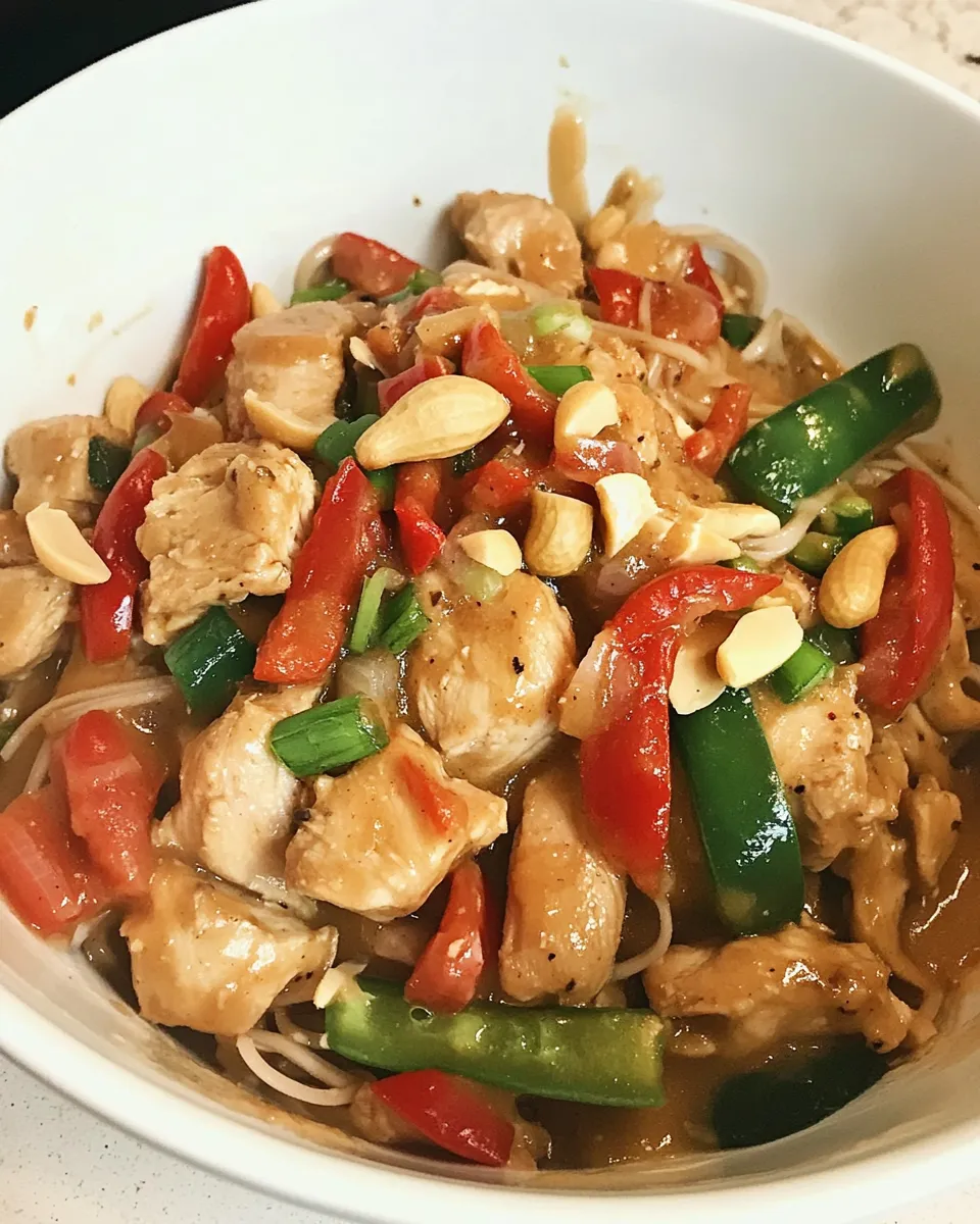 Homemade Peanut Chicken Bowl recipe photo