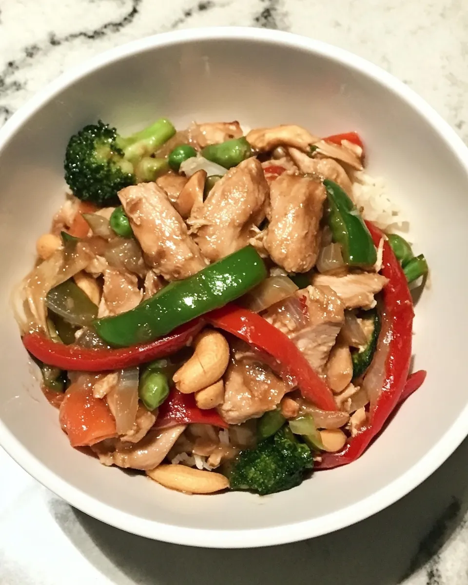 Delicious Peanut Chicken Bowl image
