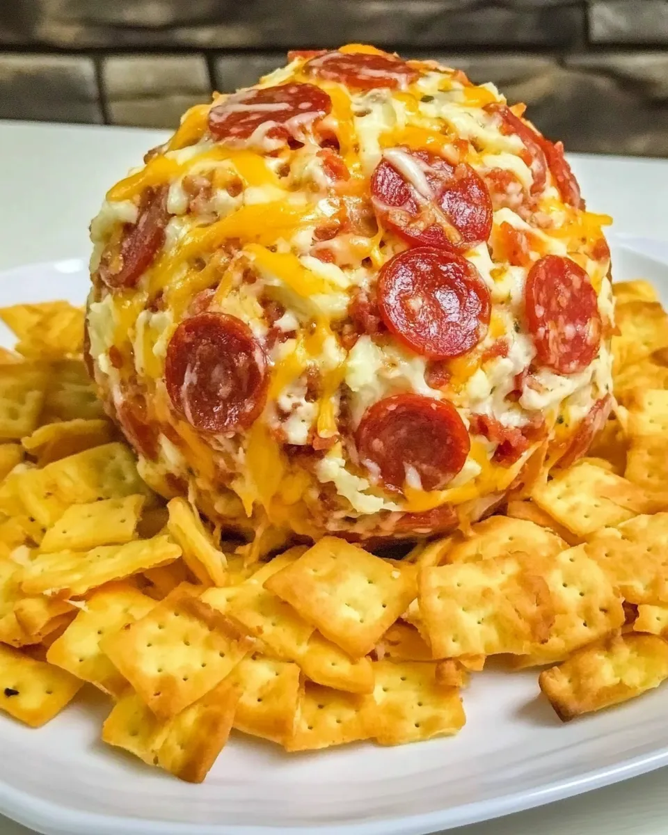 Homemade Pepperoni Cheese Ball photo
