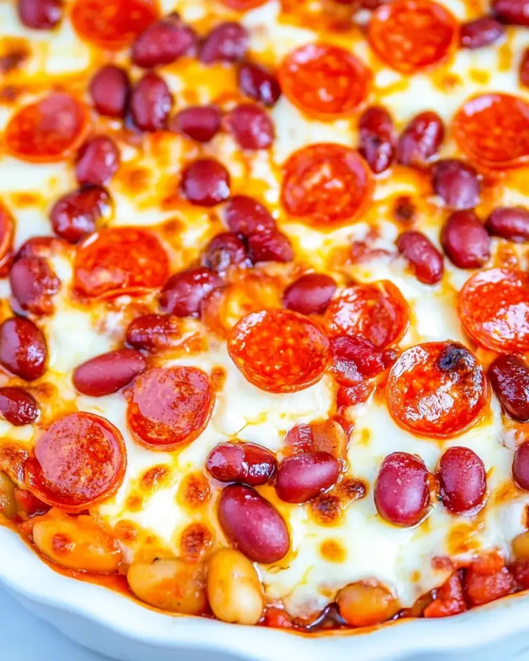 Homemade Pepperoni Pizza Baked Beans photo