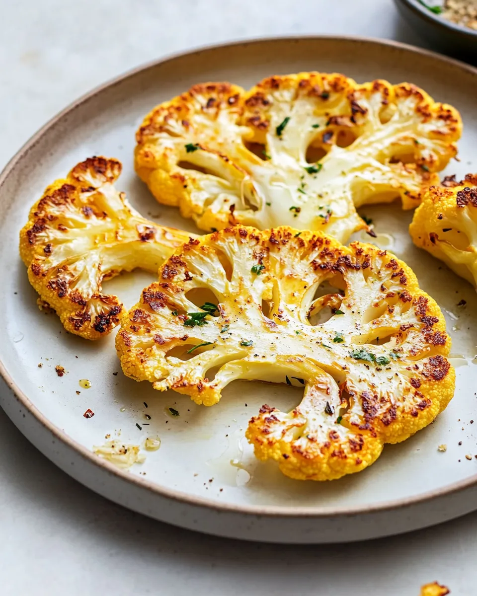 Classic Perfect Cauliflower Steaks Recipe image
