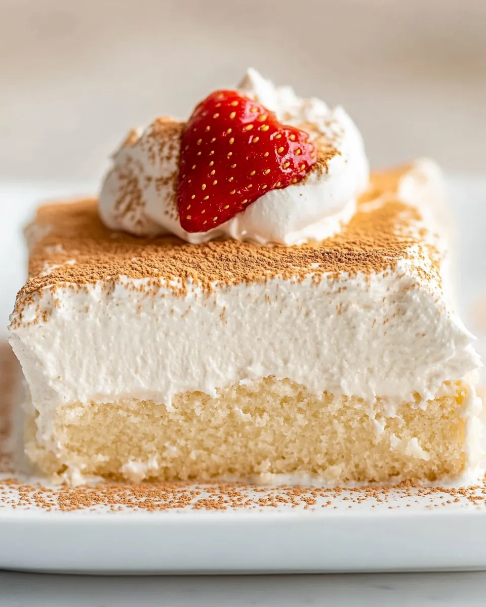 Delicious Perfect Tres Leches Cake plate image