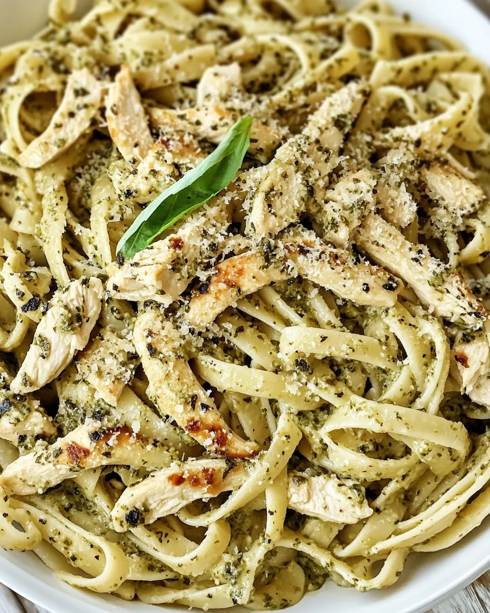 Homemade Pesto Chicken Pasta recipe photo