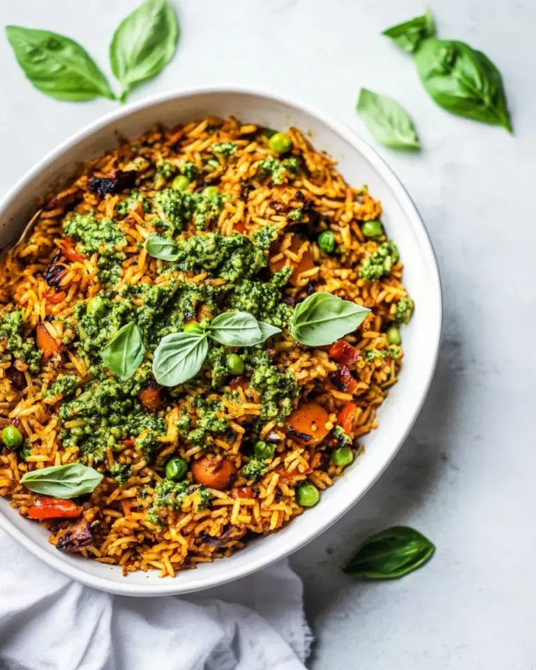 Homemade Pesto Rice recipe photo