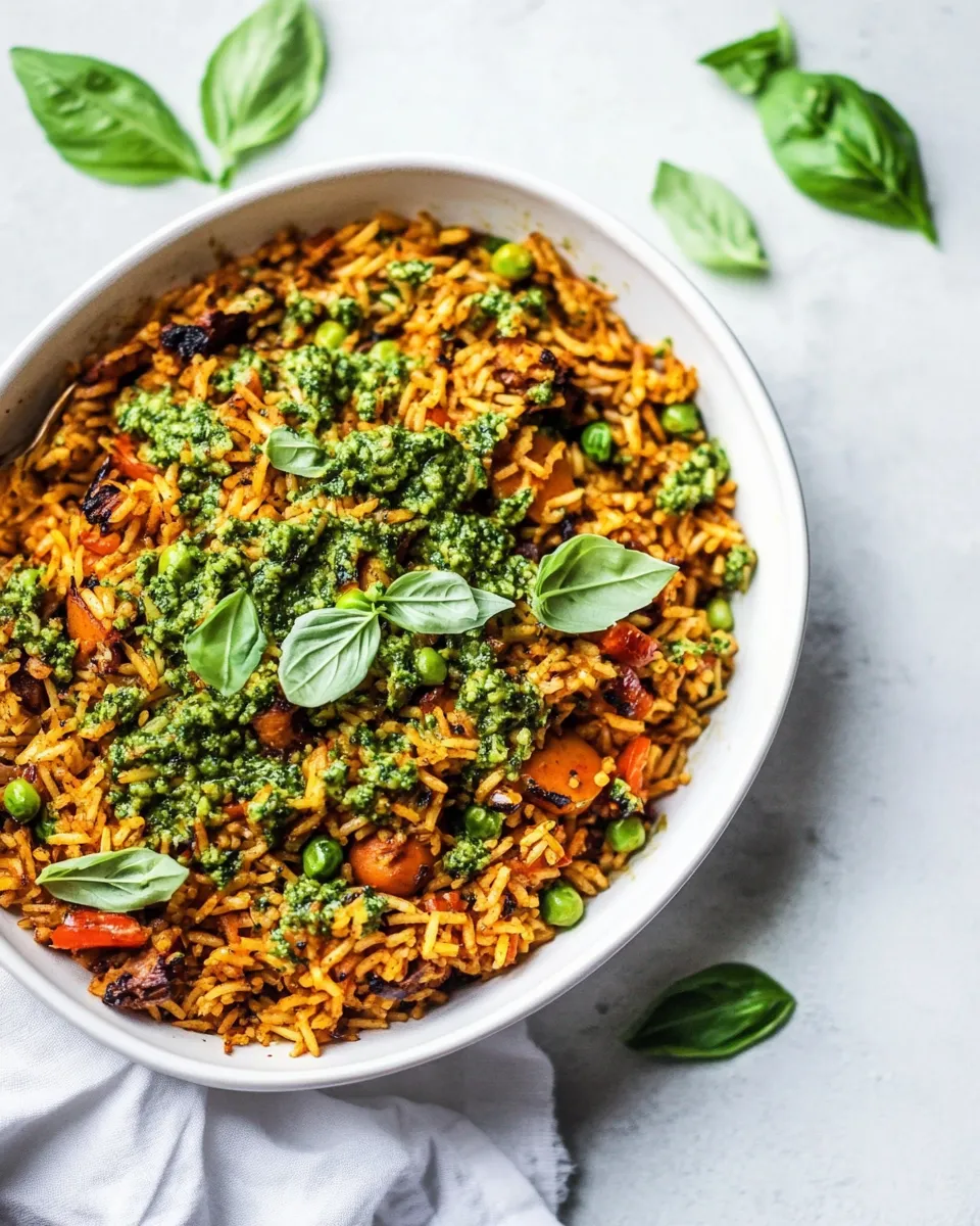 Homemade Pesto Rice recipe photo