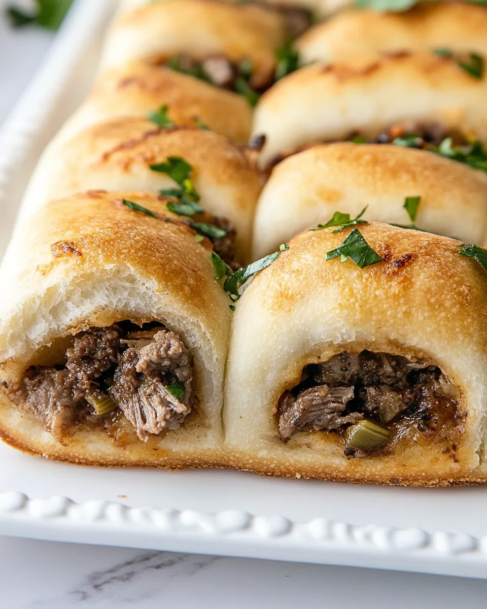 Delicious Philly Cheese Steak Pizza Sticks image