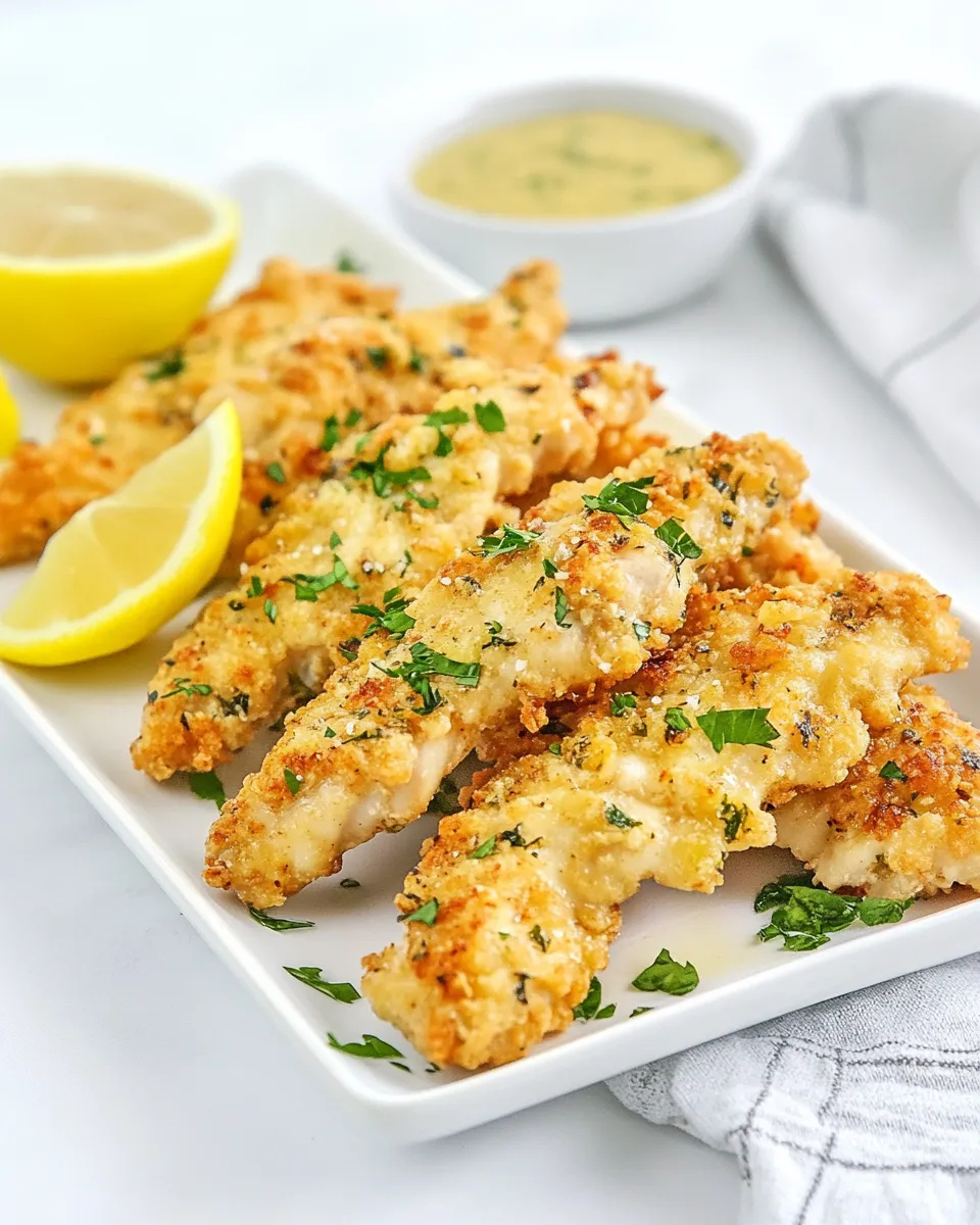 Delicious Piada Chicken Tenders plate image