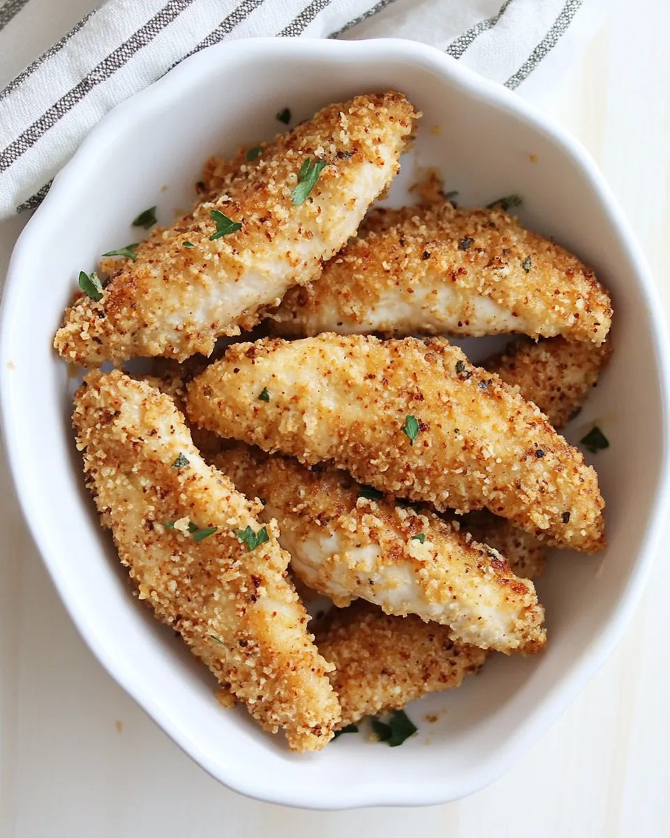 Delicious Pickle Brined Chicken Tenders food shot