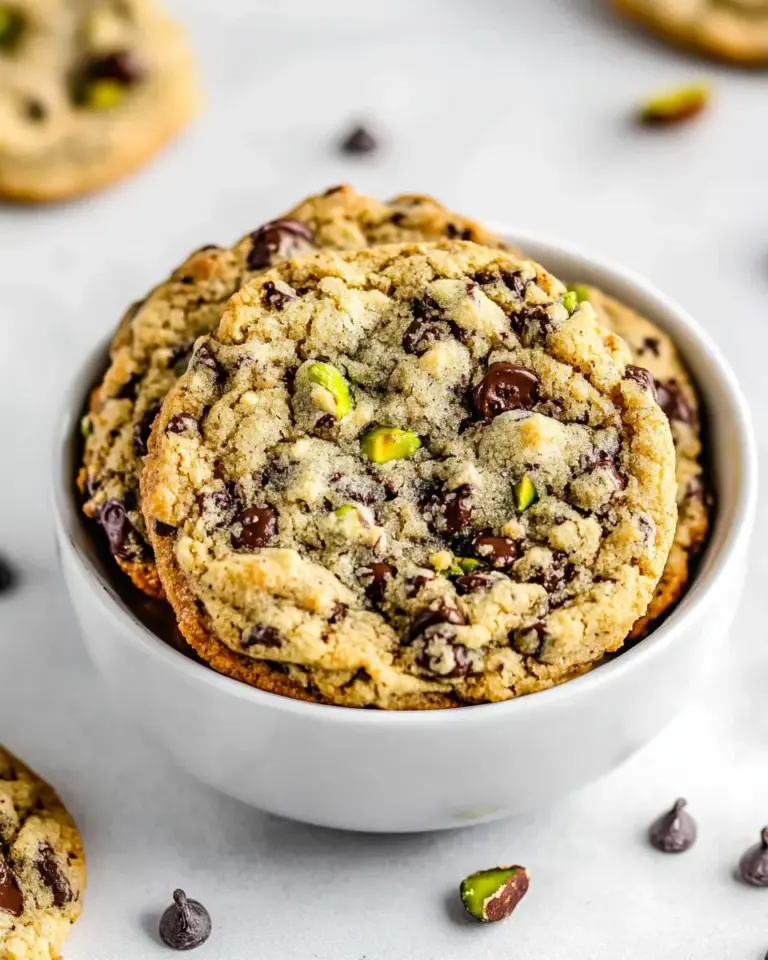 Homemade Pistachio Chocolate Chip Cookies photo