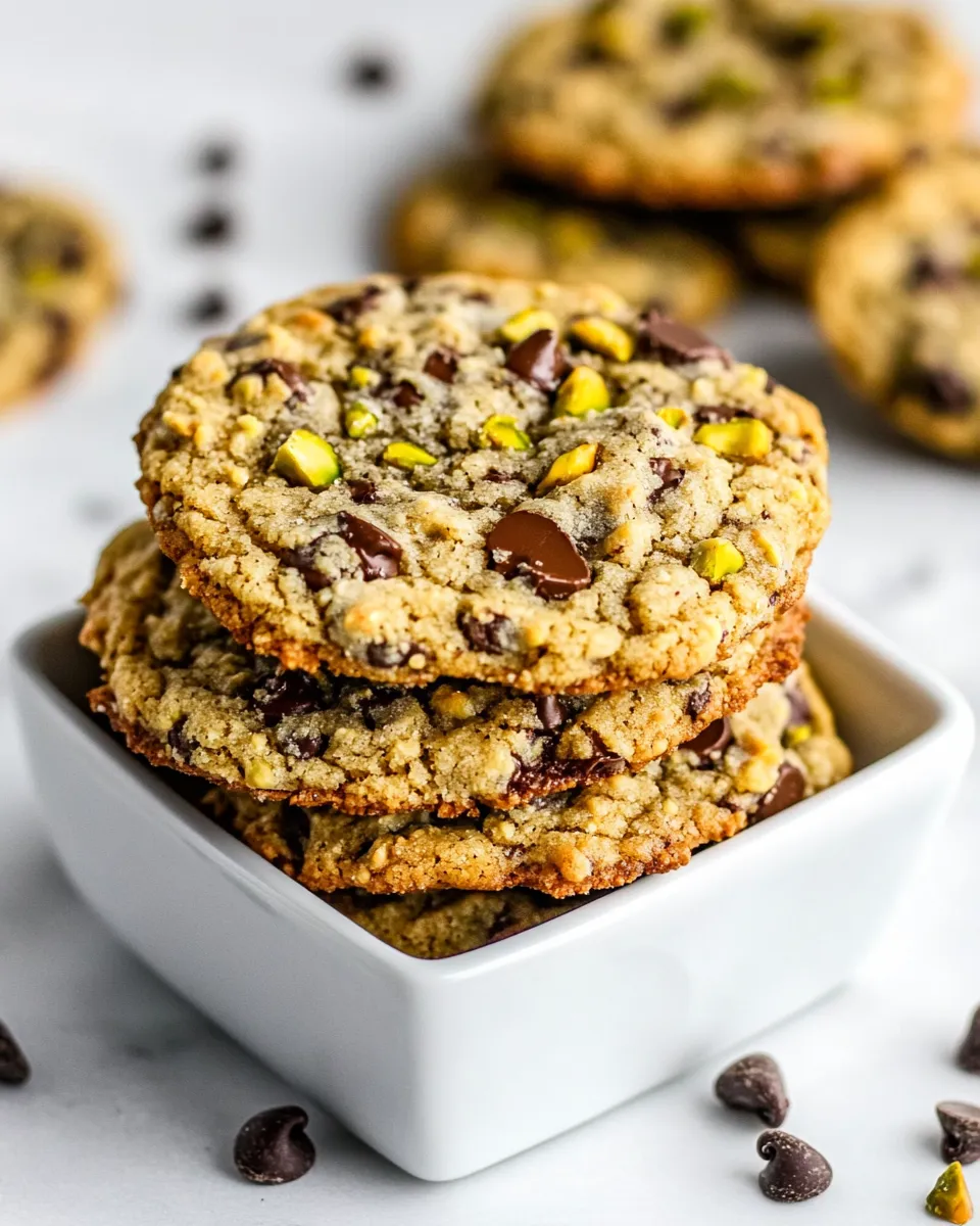 Classic Pistachio Chocolate Chip Cookies image
