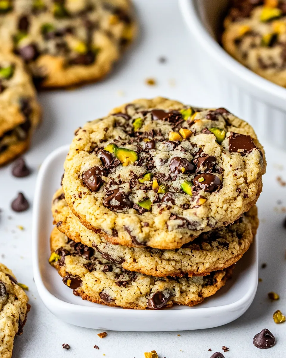 Delicious Pistachio Chocolate Chip Cookies dish photo