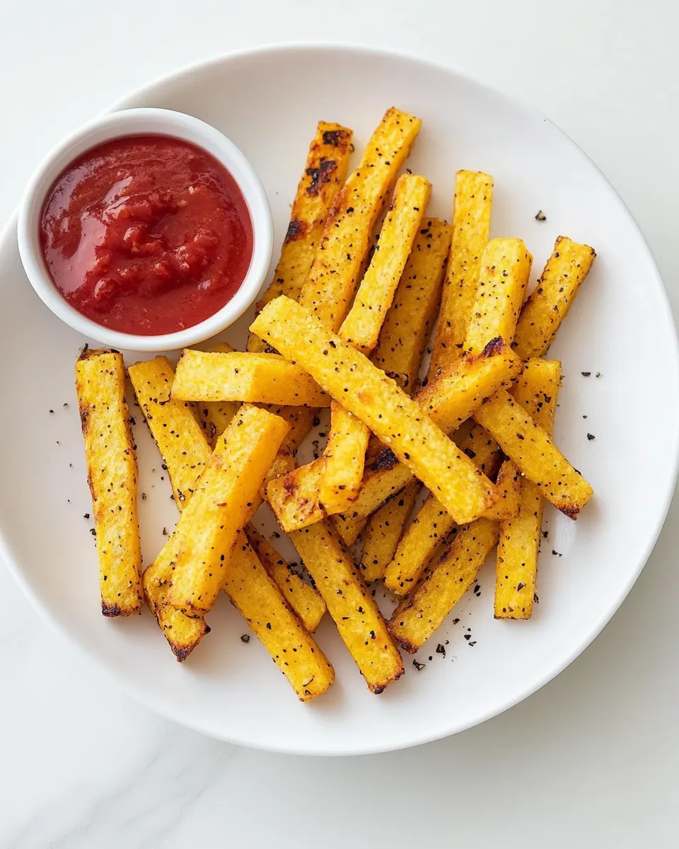 Easy Polenta Fries food shot