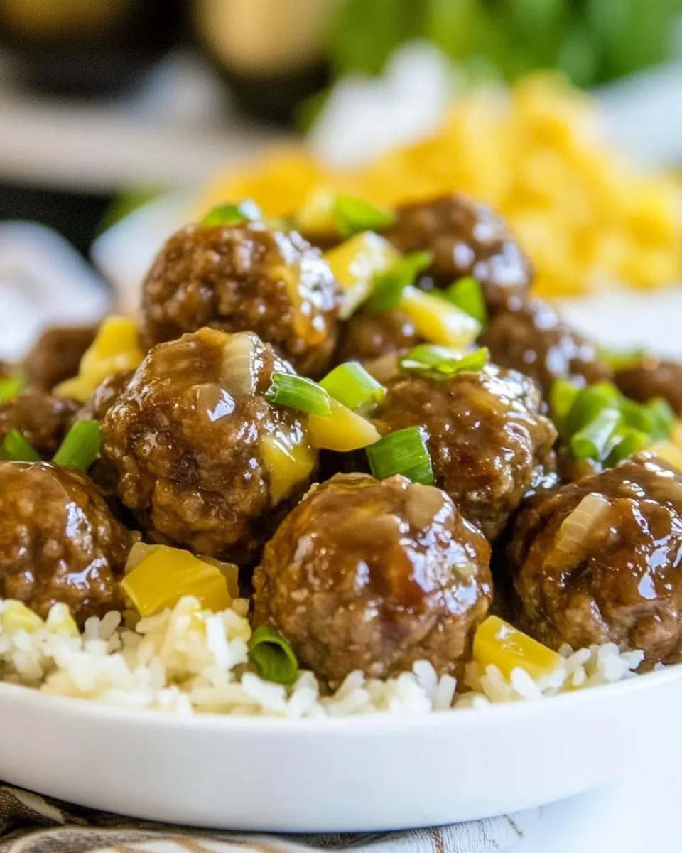 Homemade Polynesian Meatballs photo