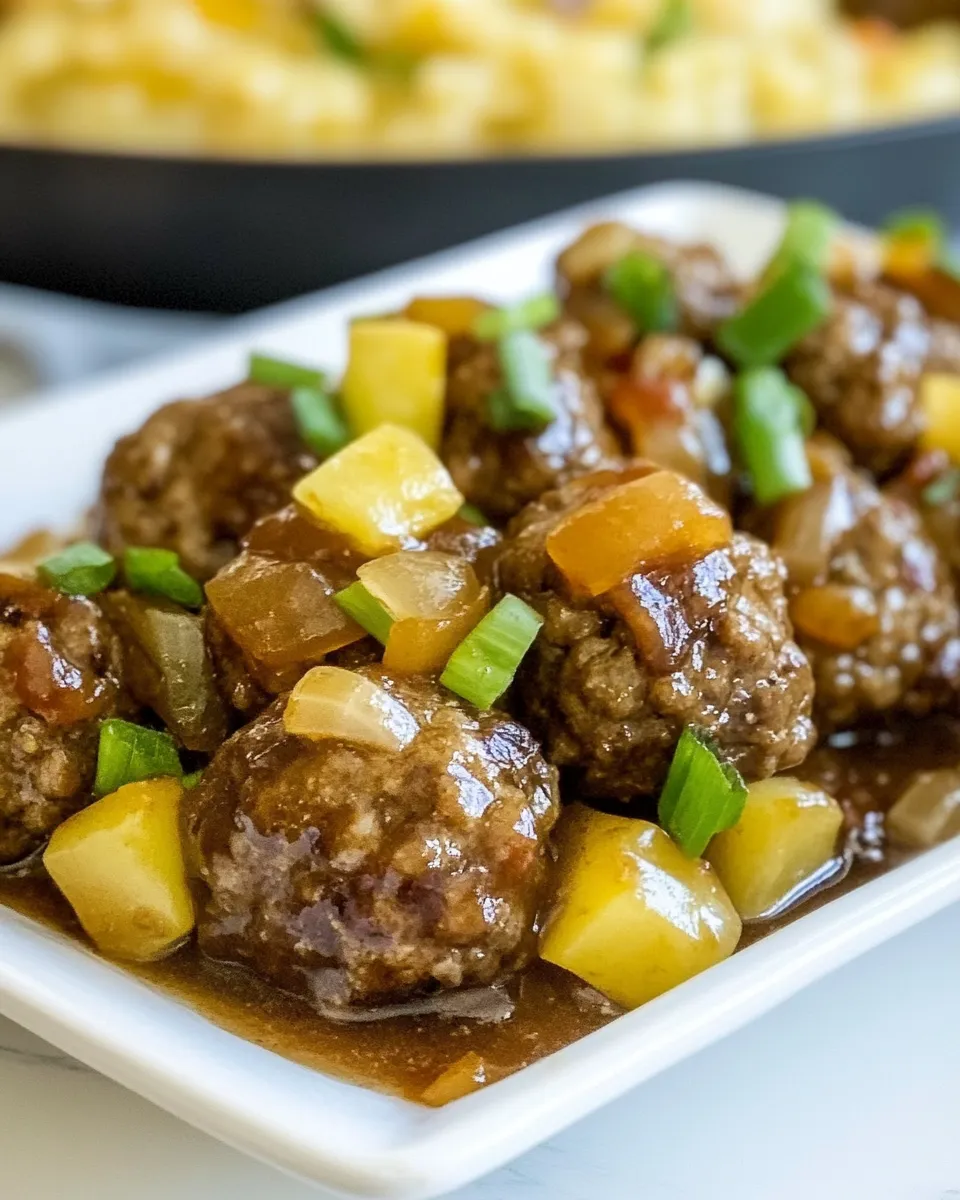 Classic Polynesian Meatballs recipe image