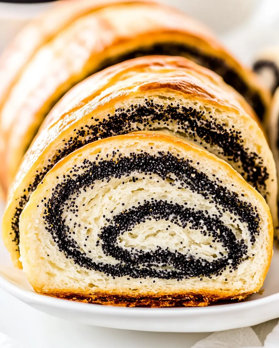 Easy Poppy Seed Roll food shot