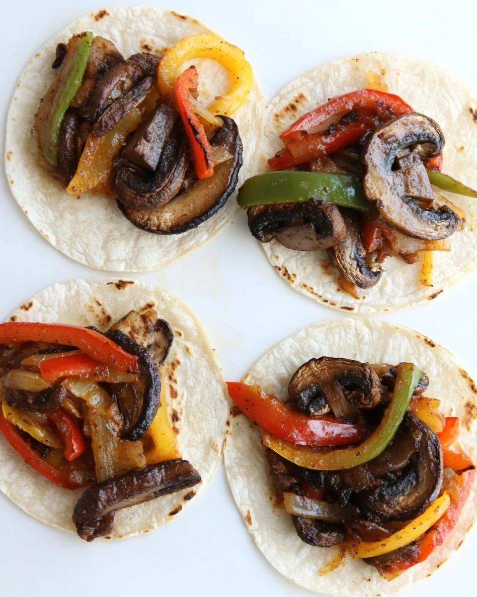 Easy Portobello Mushroom Fajitas (Easy!) food shot