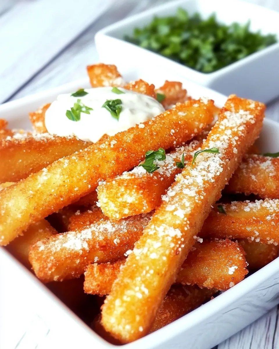 Easy Potato Cheese Sticks food shot