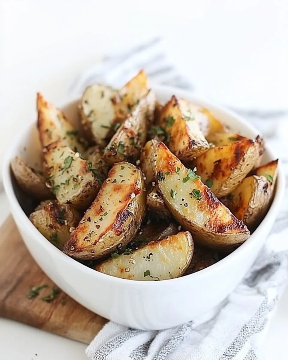 Easy Potato Wedges Recipe (JoJo Potatoes) plate image