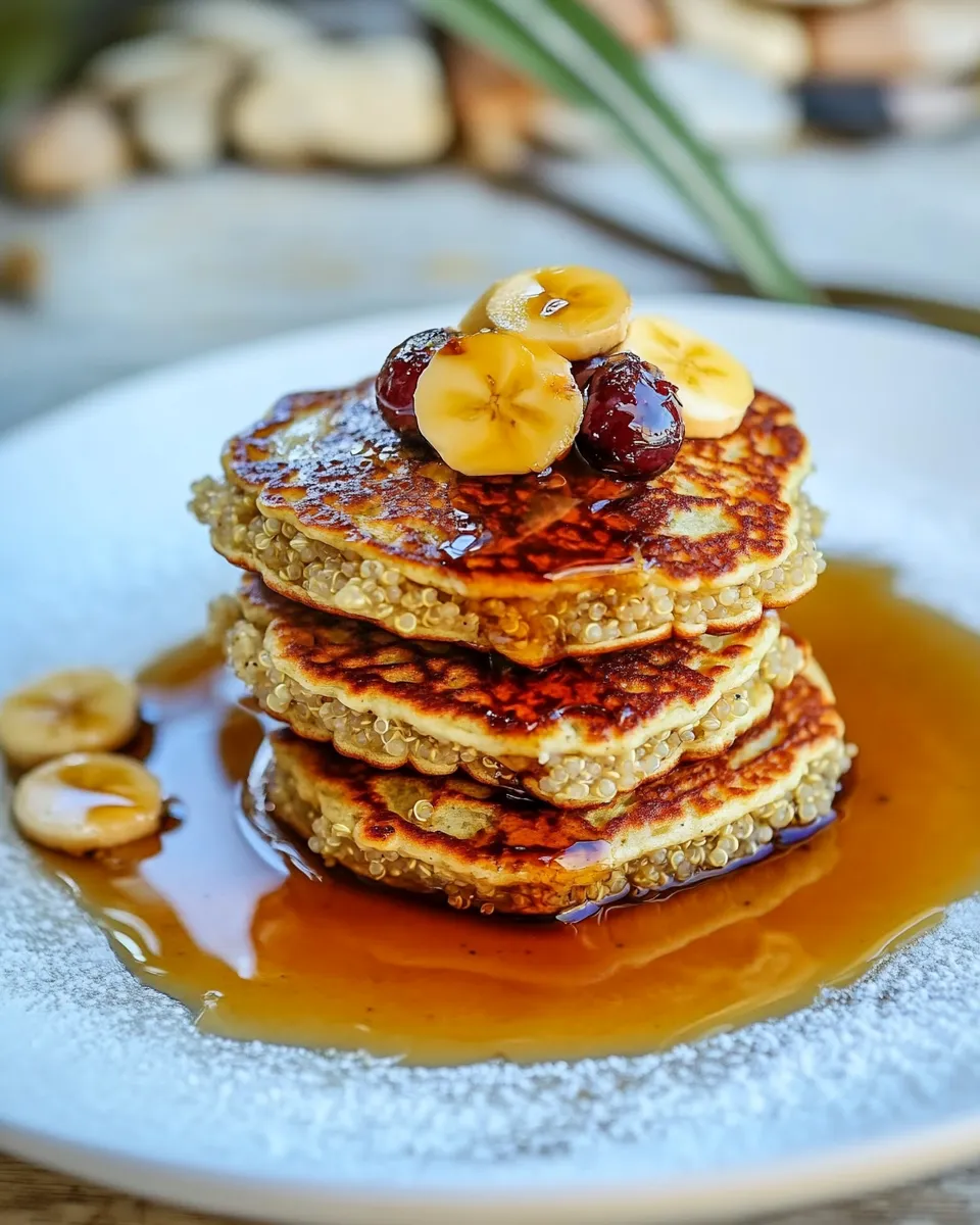 Delicious Protein Quinoa Pancakes dish photo