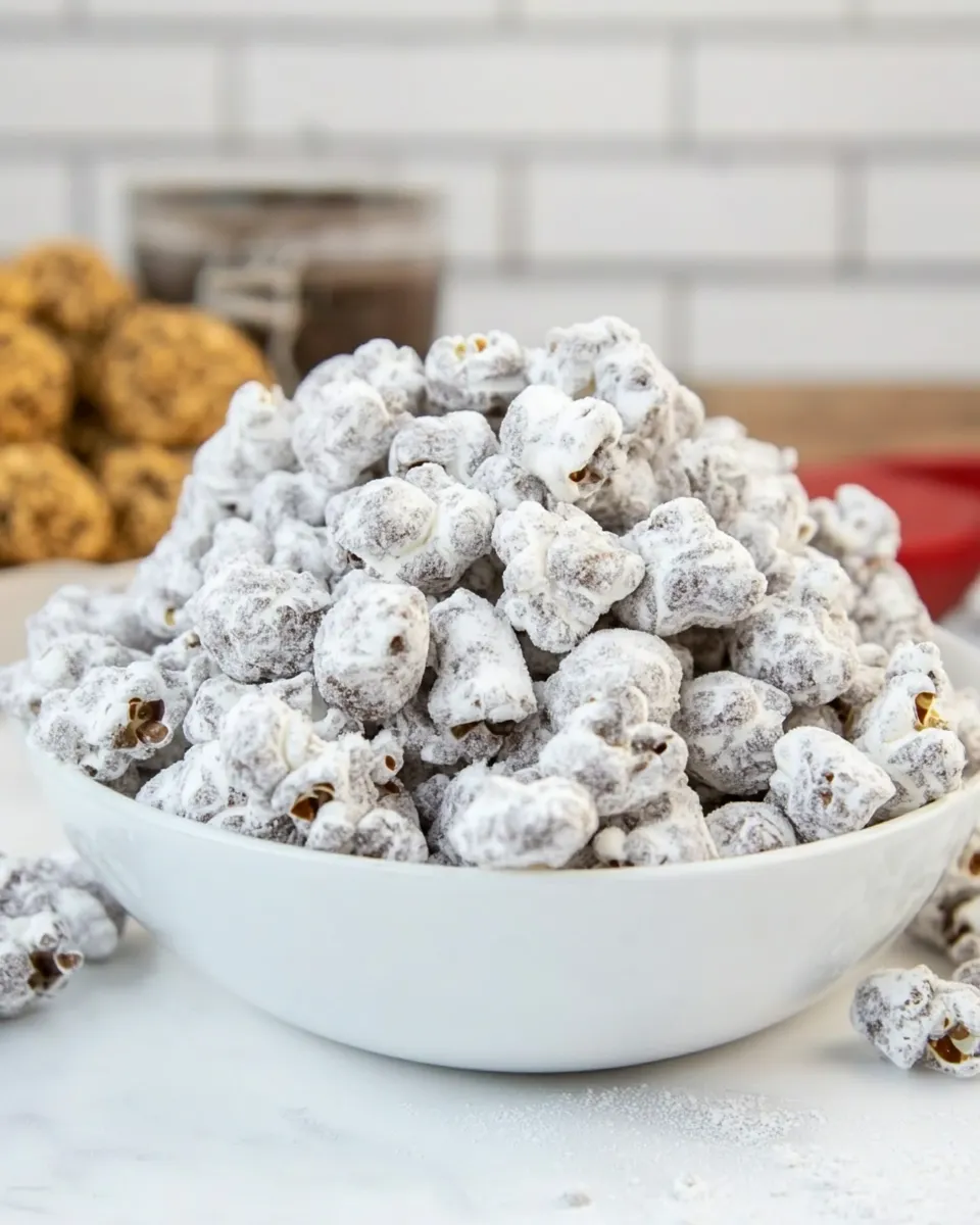 Delicious Puppy Chow Popcorn plate image