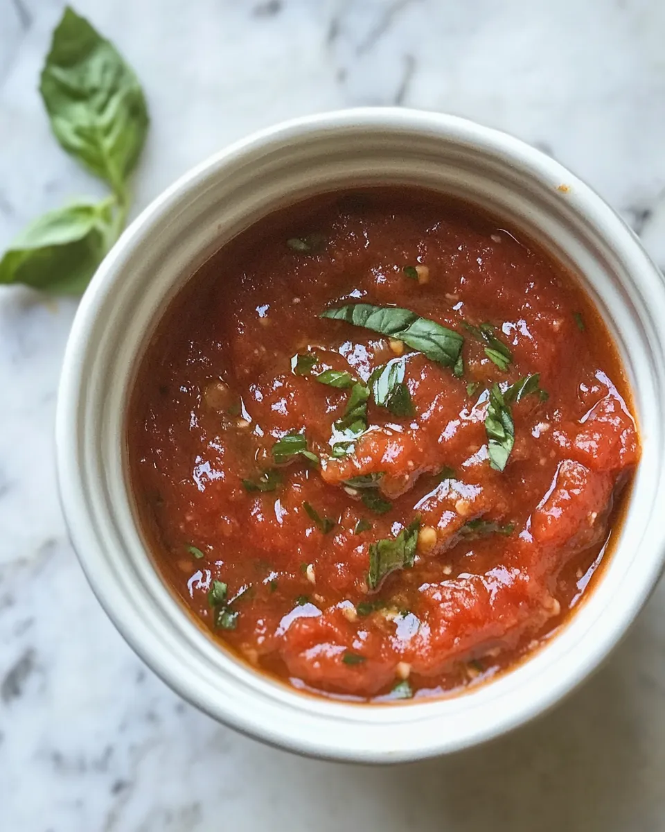 Classic Quick Homemade Marinara Sauce dish photo
