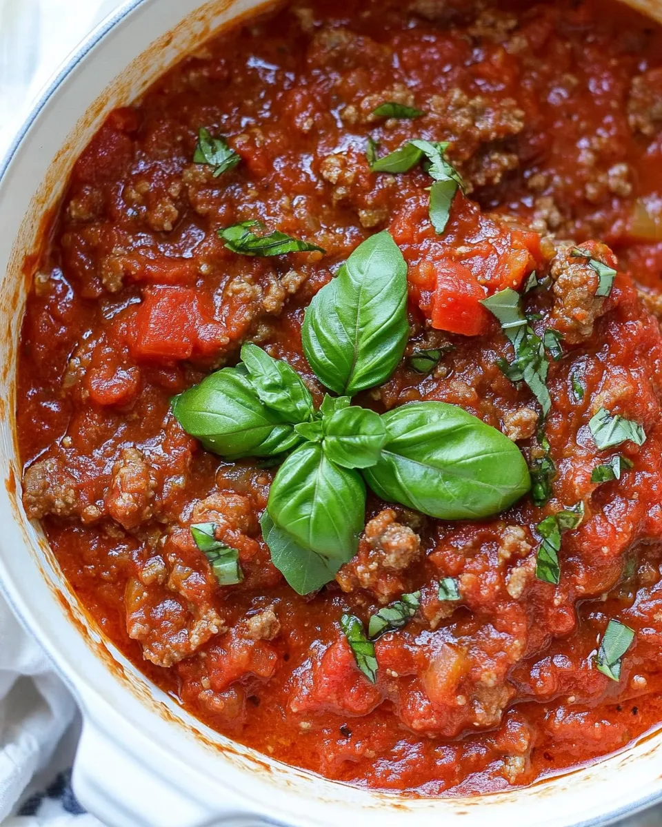 Classic Quick and Easy Sausage Marinara Sauce Recipe image