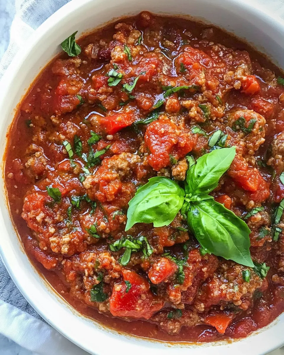 Best Quick and Easy Sausage Marinara Sauce Recipe dish photo