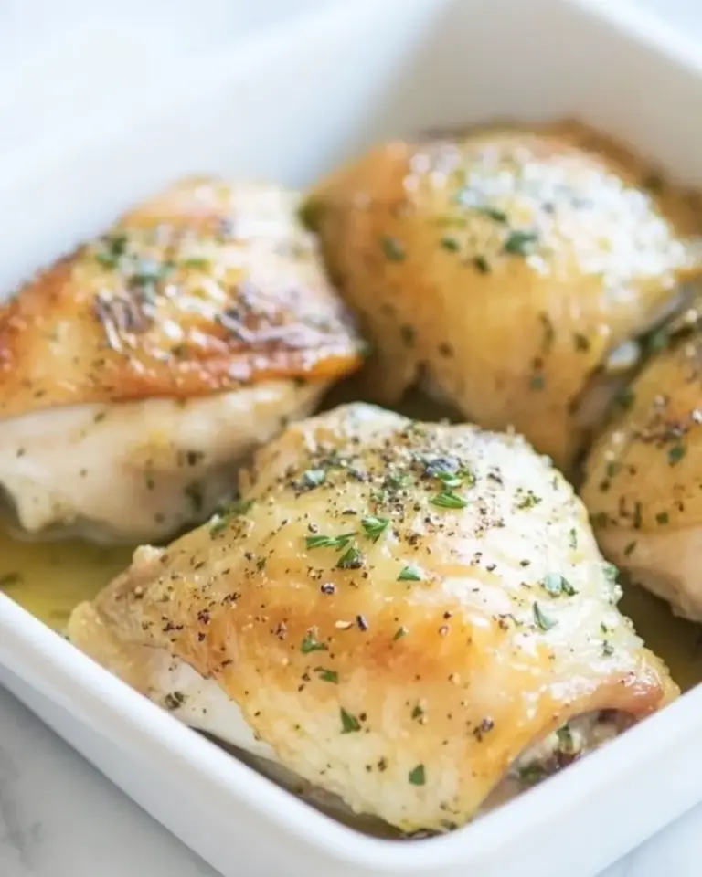 Homemade Ranch Baked Chicken Thighs recipe photo