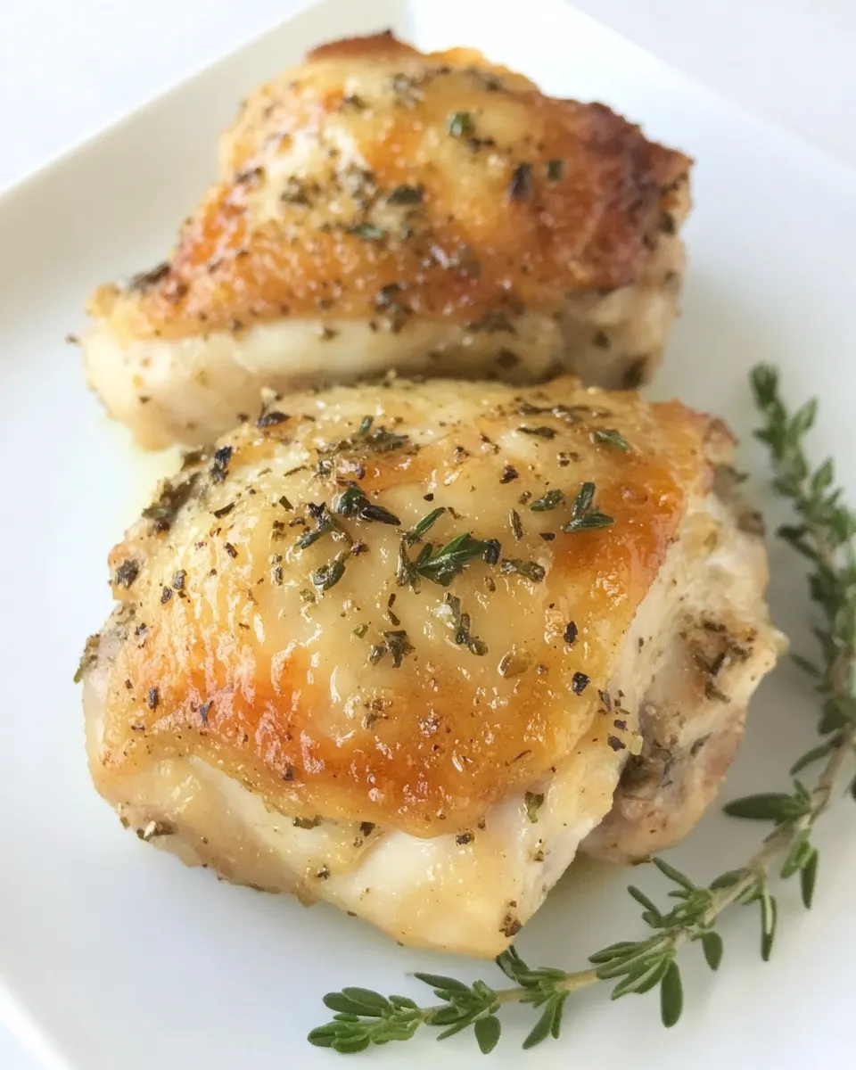 Classic Ranch Baked Chicken Thighs dish photo