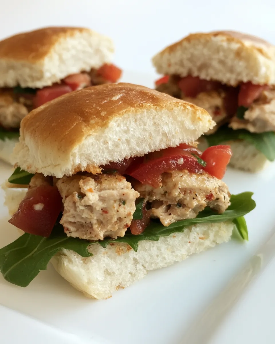 Easy Ranch Turkey Sliders food shot