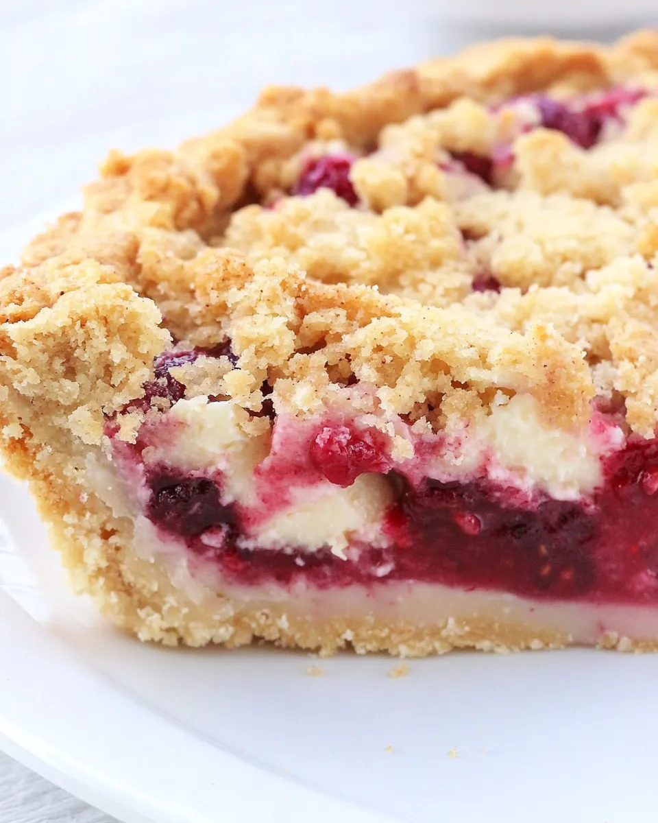 Classic Raspberry Coconut Sour Cream Crumb Pie Recipe image