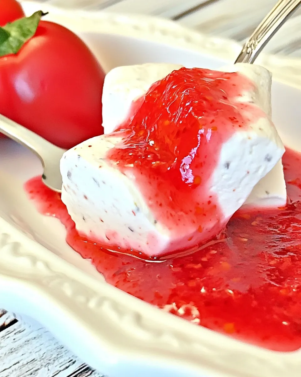 Classic Red Pepper Jelly & Cream Cheese dish photo