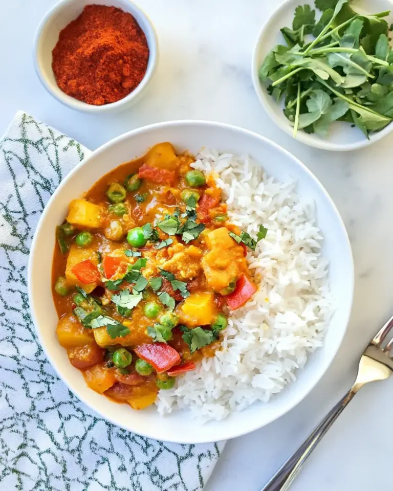 Homemade Red Vegetable Curry photo