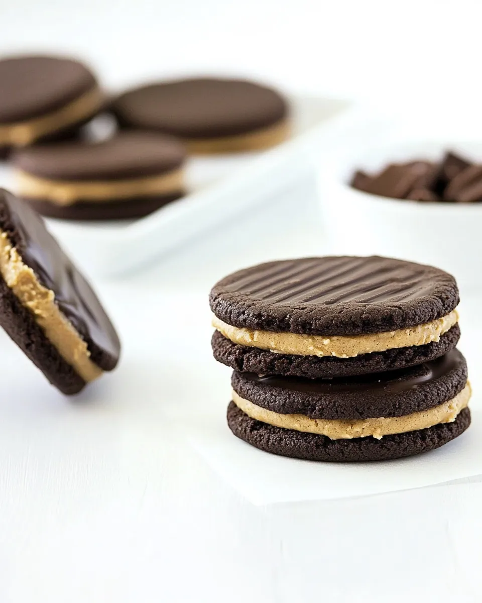 Classic Reeses Chocolate & Peanut Butter Sandwich Cookies dish photo