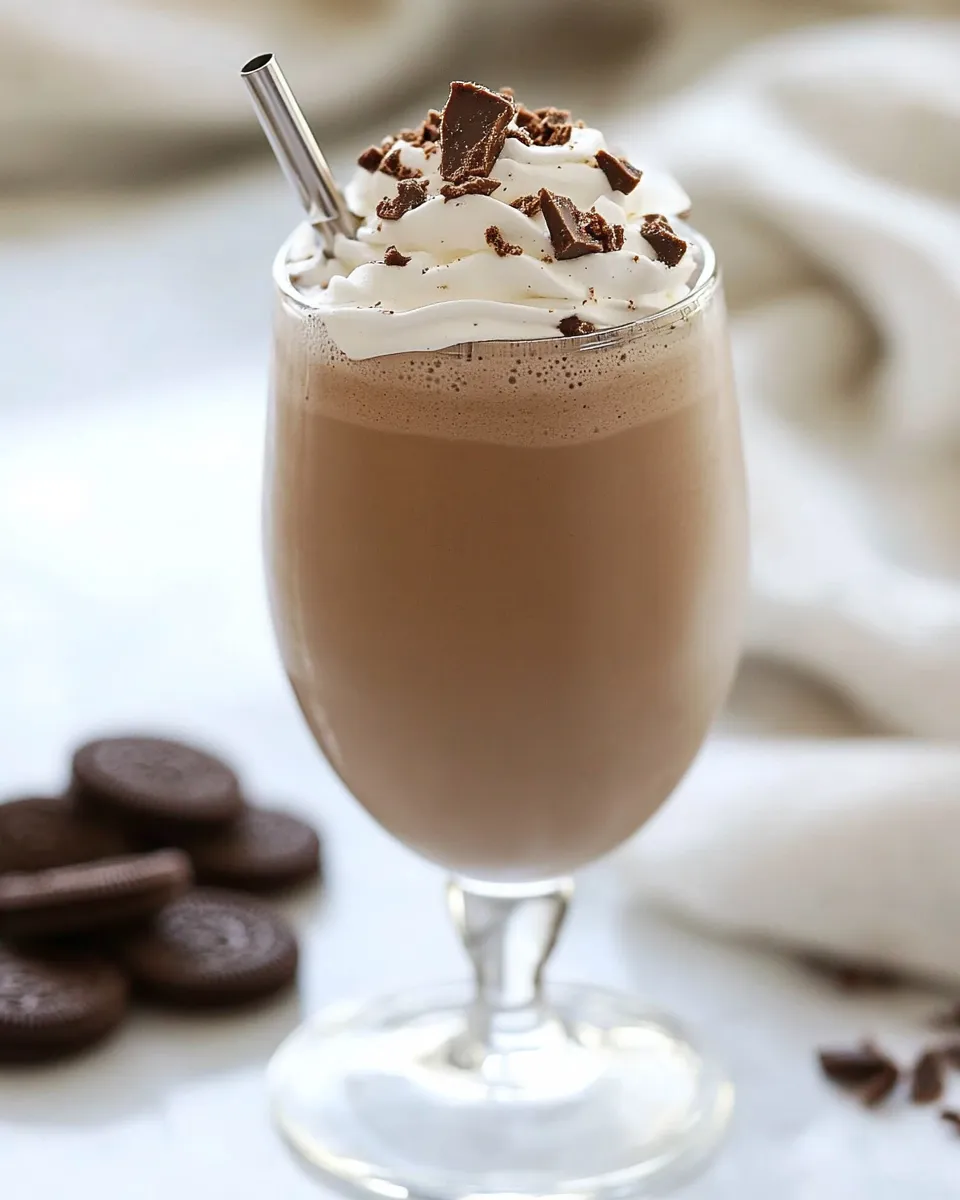 Delicious Reeses Peanut Butter Cup Oreo Milkshake picture