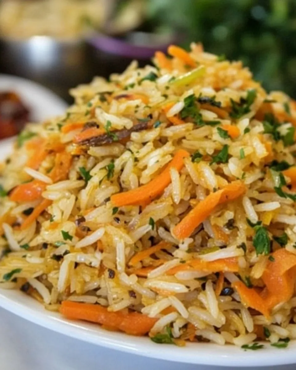 Delicious Rice Salad plate image