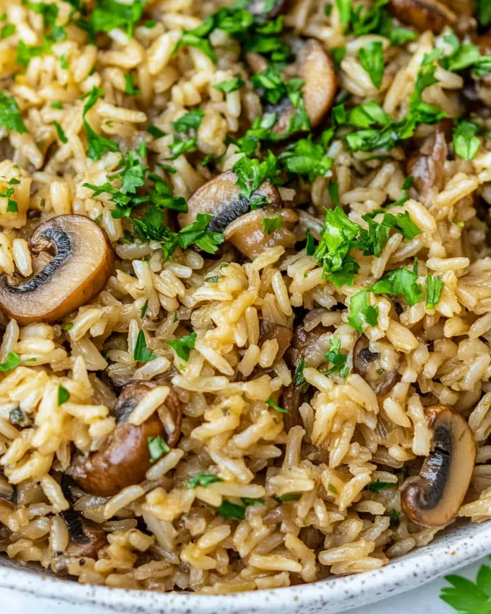 Classic Rice with Mushrooms dish photo