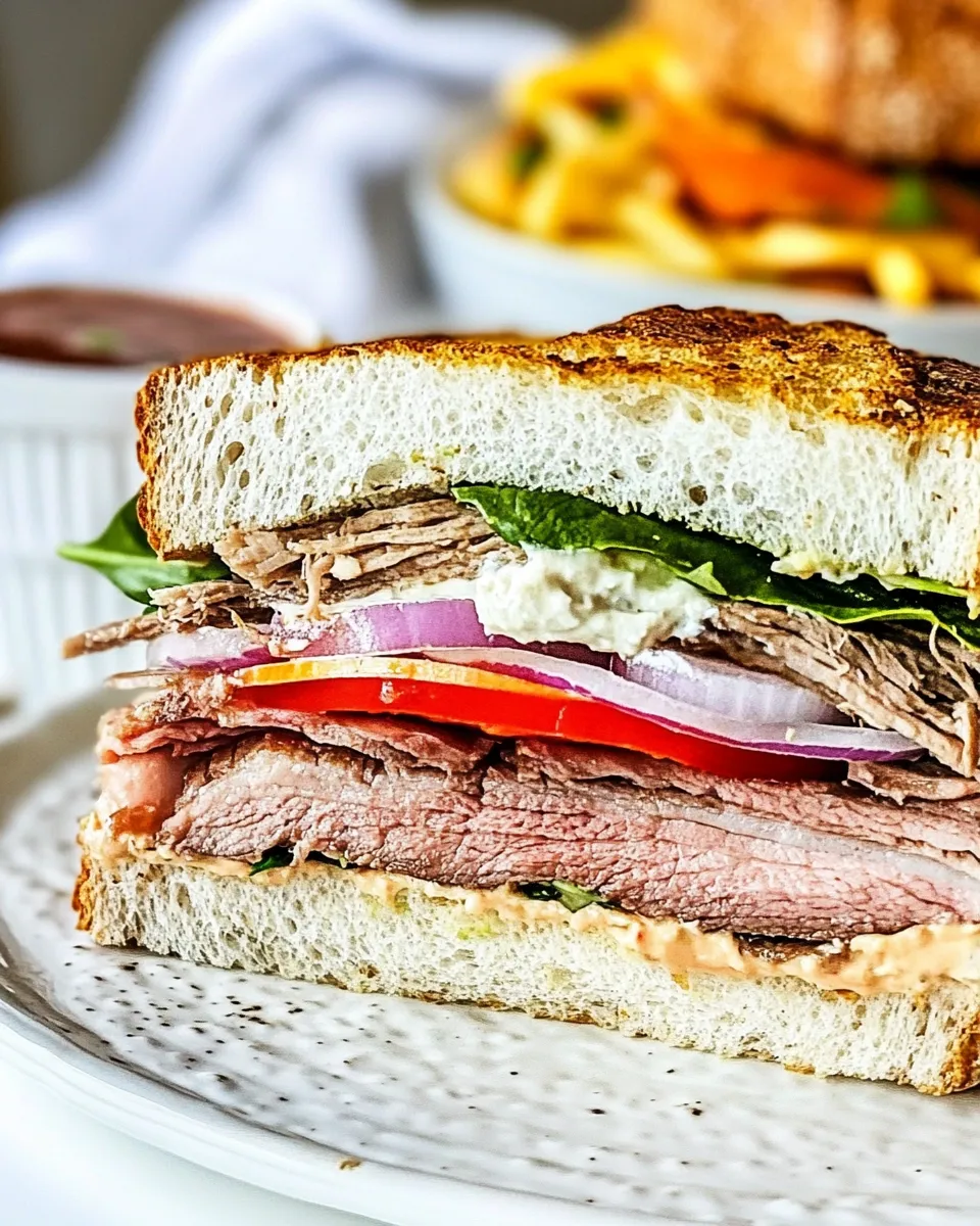 Delicious Roast Beef Sandwich recipe image