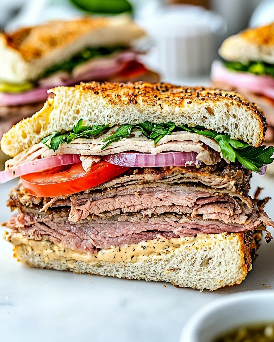 Homemade Roast Beef Sandwich dish photo