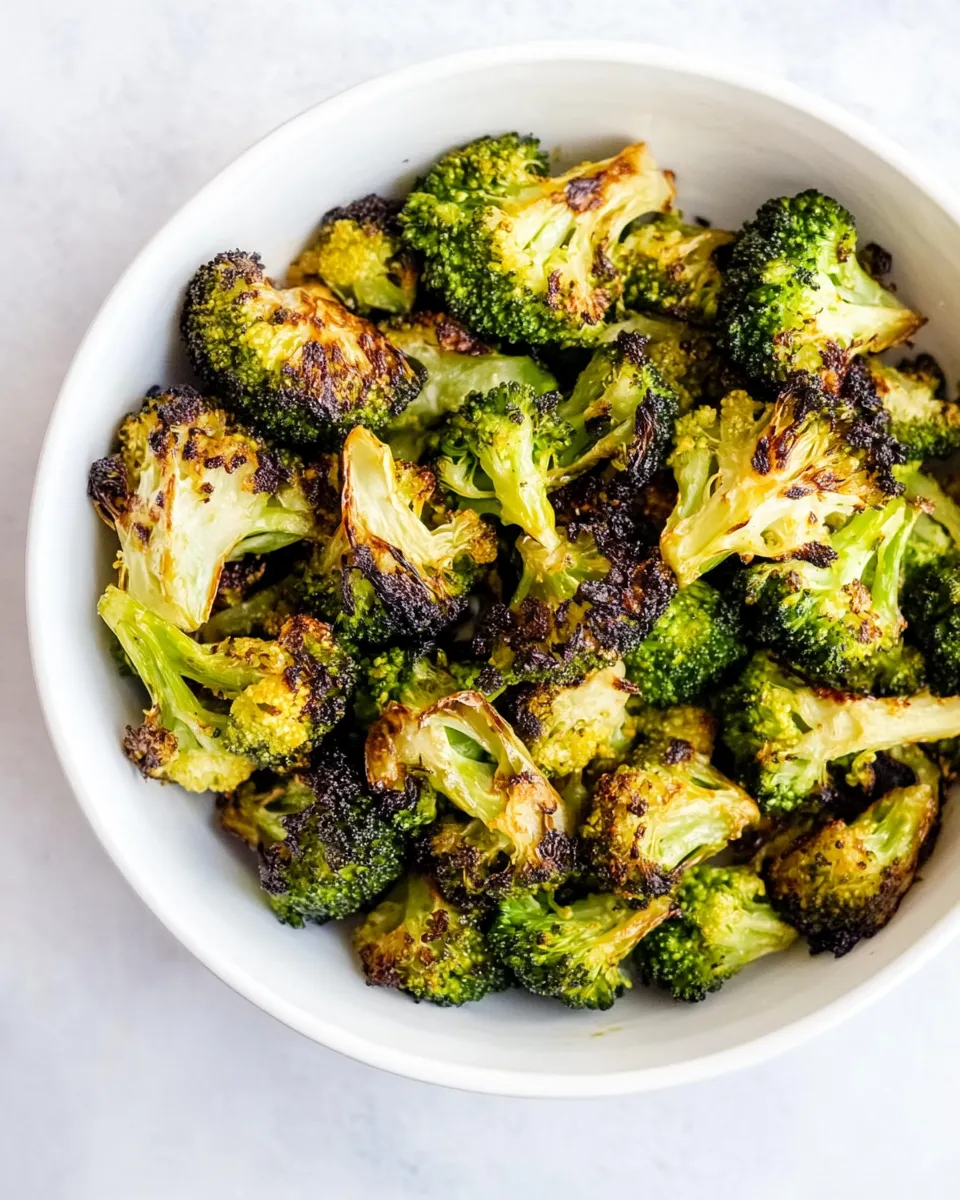 Easy Roasted Frozen Broccoli food shot