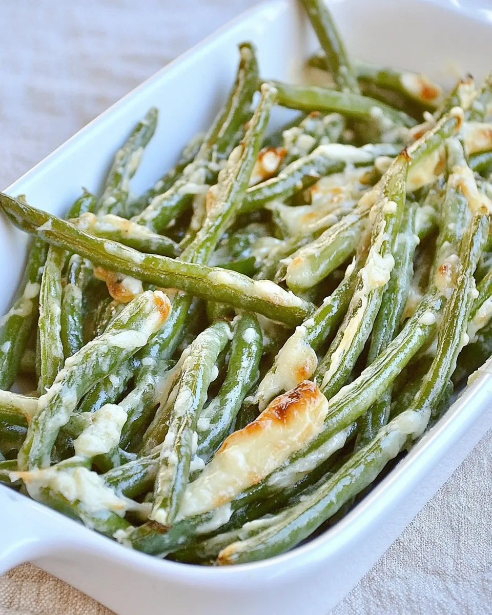 Classic Roasted Green Beans with Parmesan and Garlic image