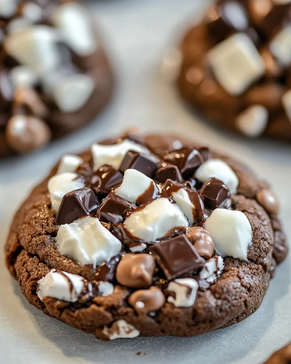 Classic Rocky Road Chocolate Cookies image