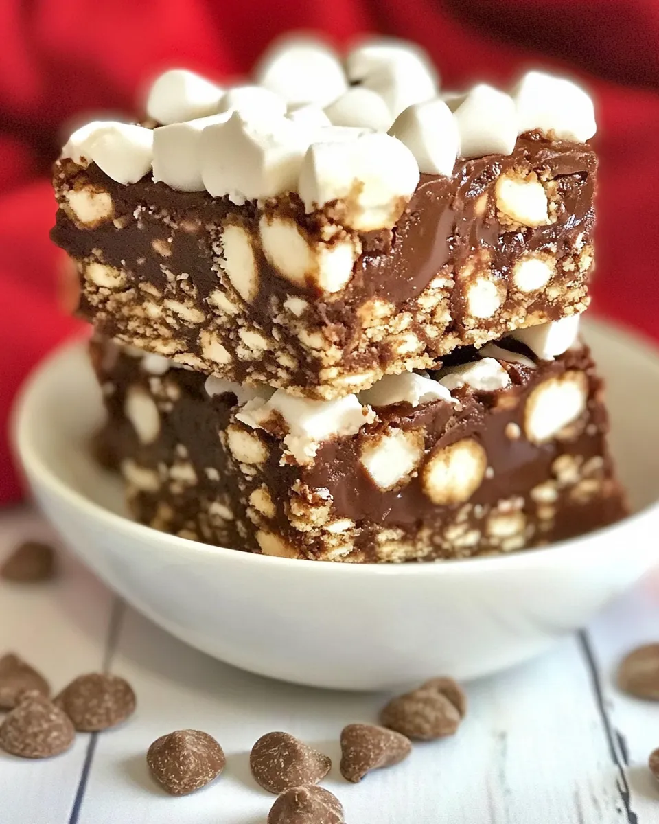 Delicious Rocky Road Smores Bars plate image