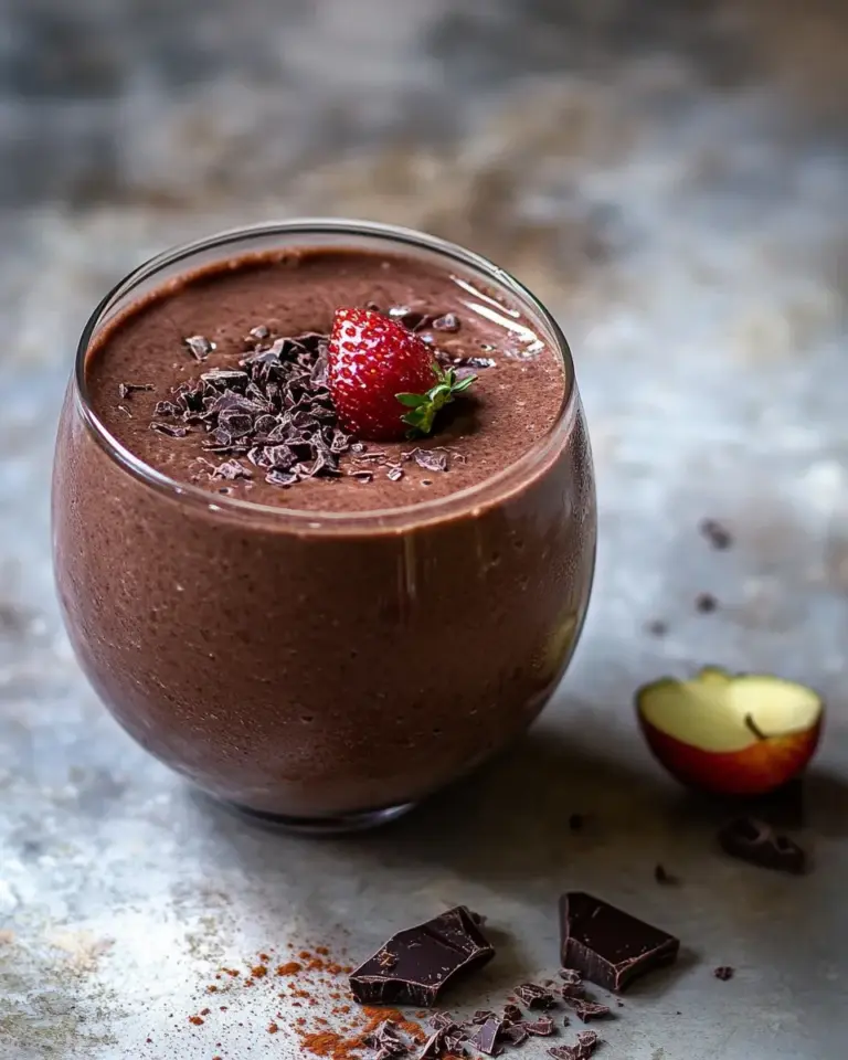 Homemade SUPER ENERGIZING CHOCOLATE SMOOTHIE photo