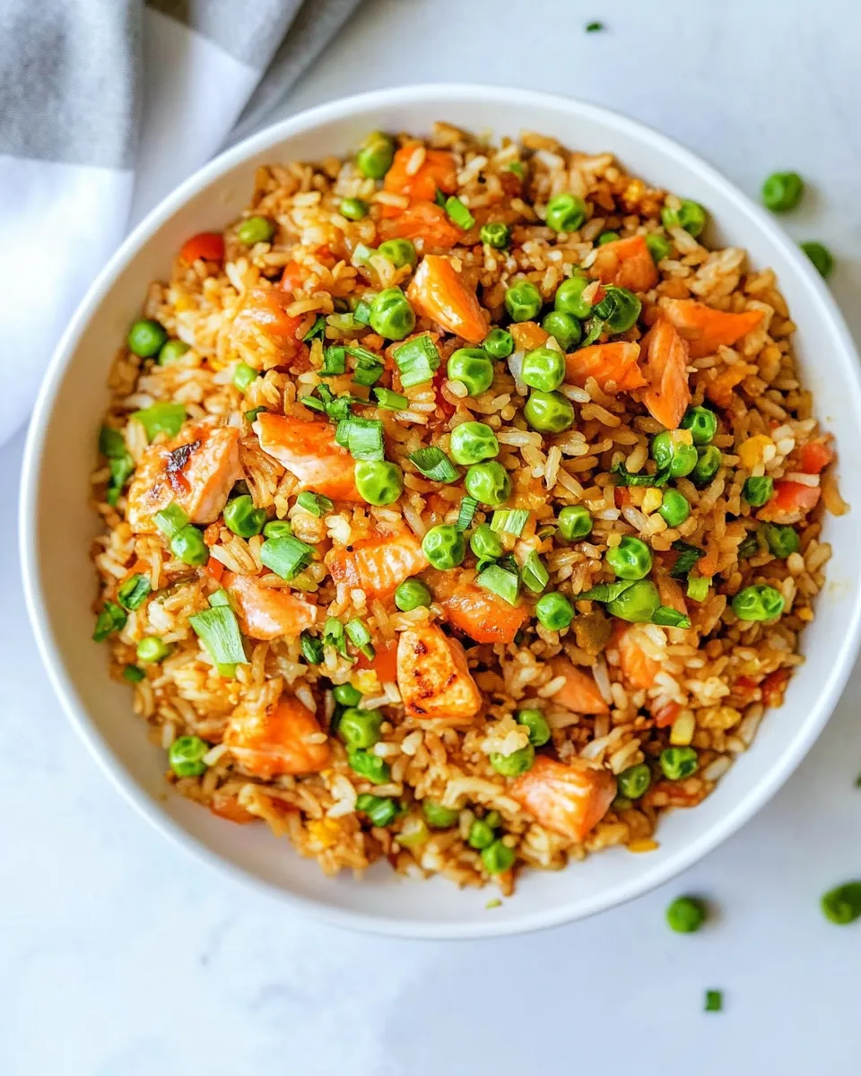 Classic Salmon Fried Rice recipe image