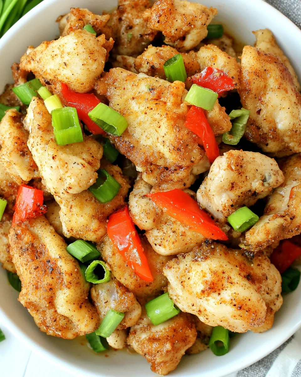 Delicious Salt and Pepper Chicken dish photo