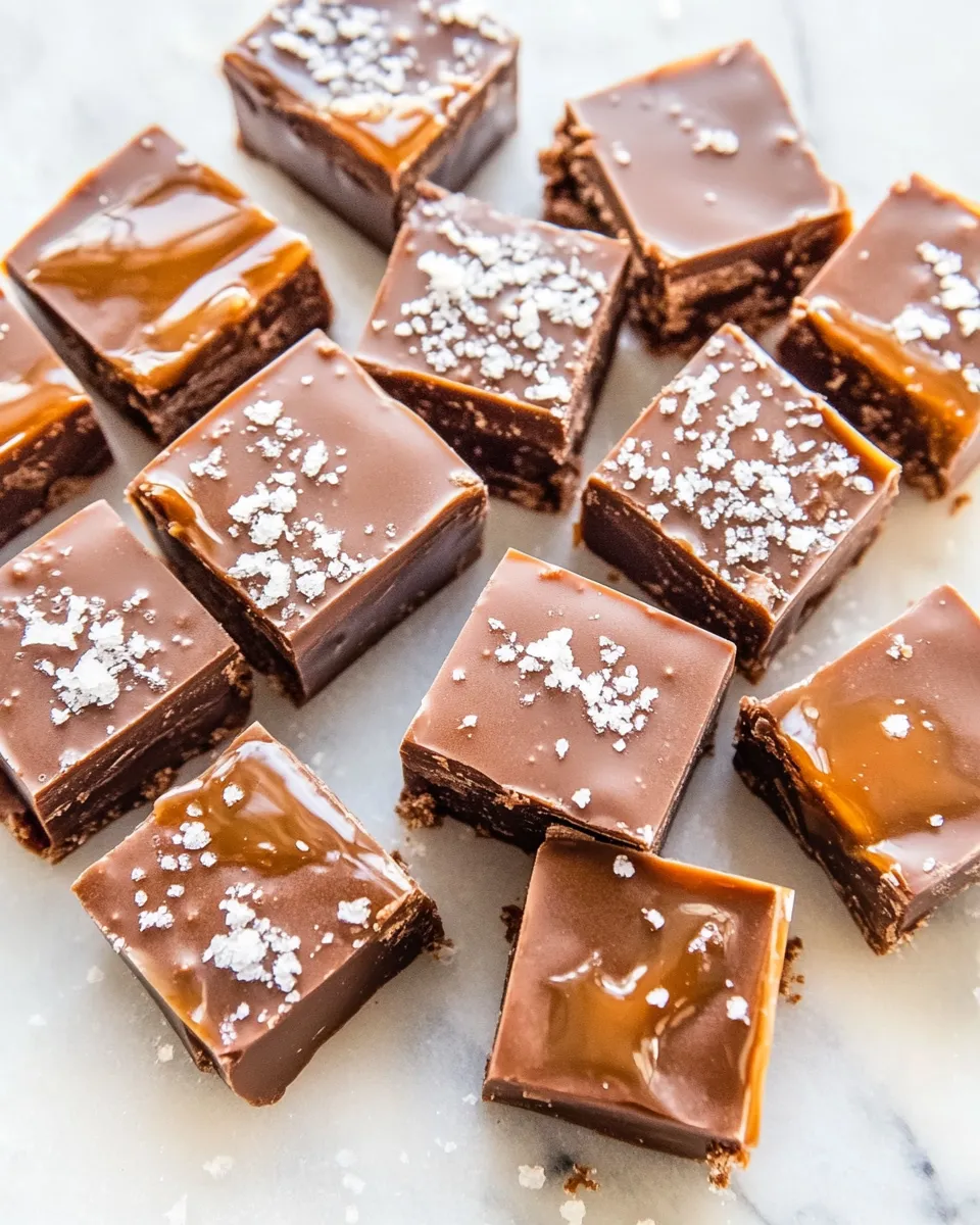 Easy Salted Caramel Chocolate Fudge recipe image