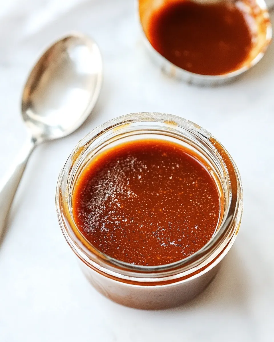Delicious Salted Caramel Sauce Recipe food shot