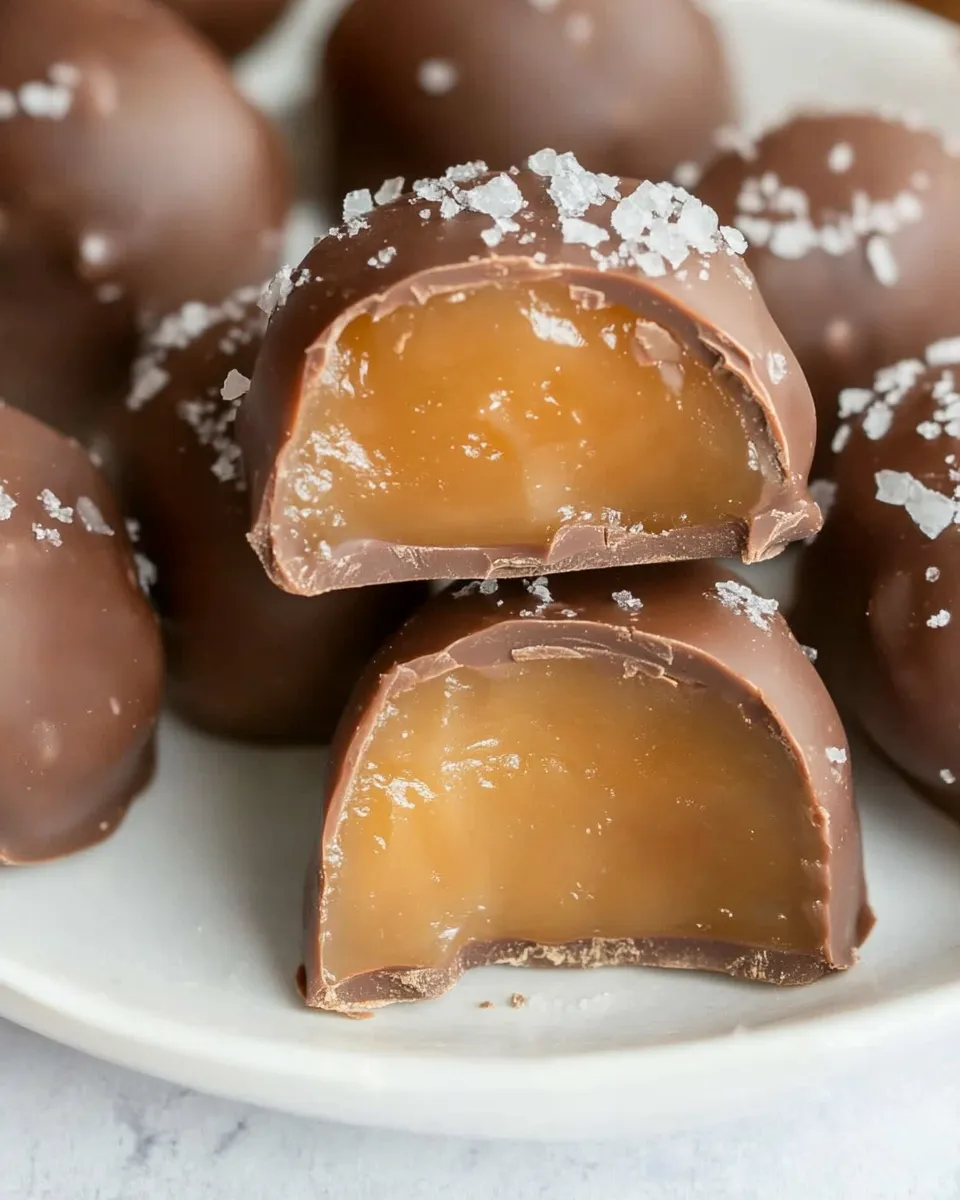 Classic Salted Chocolate Covered Caramels image